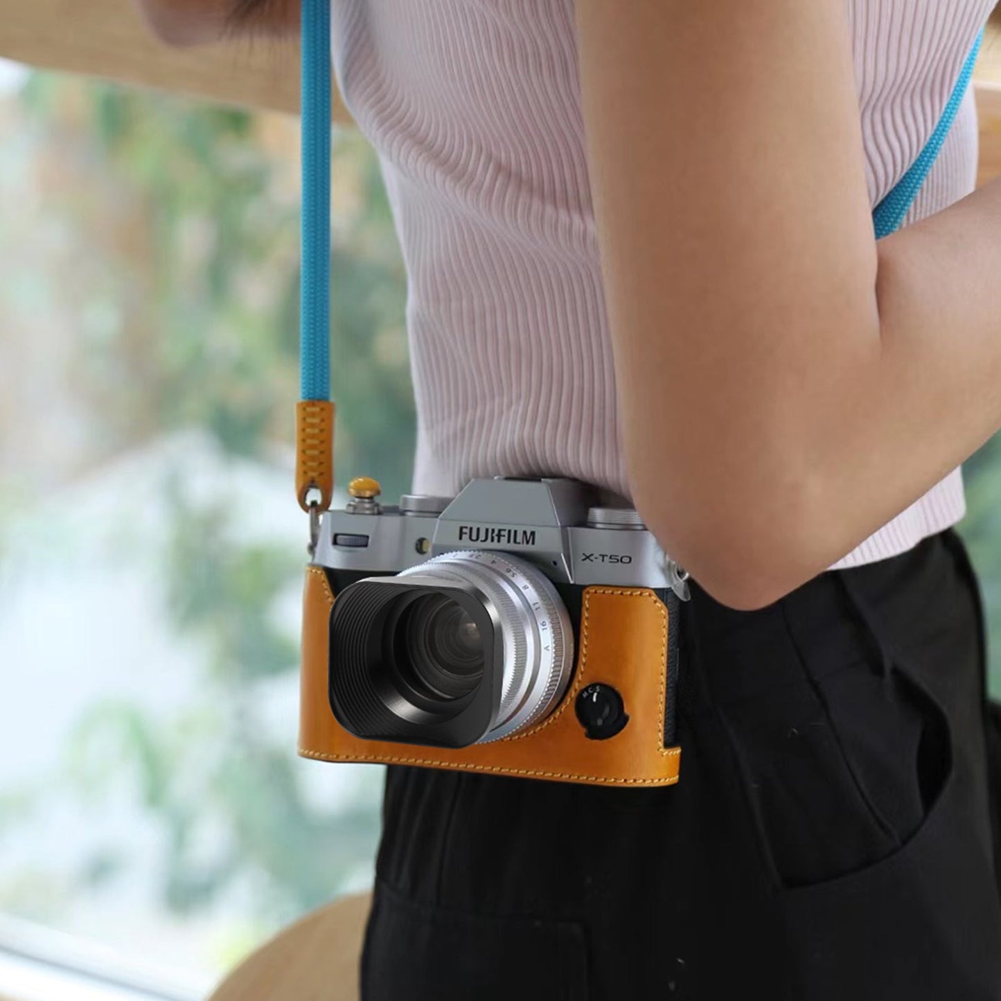 product_n43mm Metal Square Lens Hood - Compatible with Nikon Lenses & Fujifilm Lensesame - Agaterod