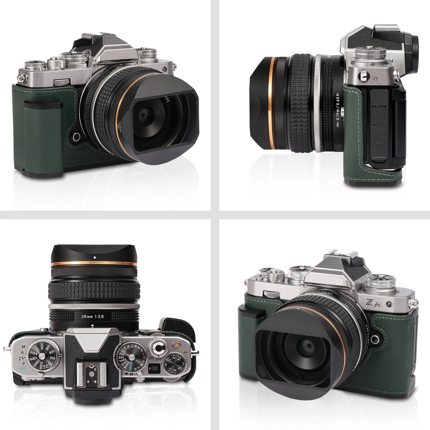 product_nVintage Square Lens Hood for NIKKOR Z 28mm f/2.8 SE / 40mm f/2 (SE) / 40mm f/2 Lens(52mm, Rose Gold)ame - Agaterod