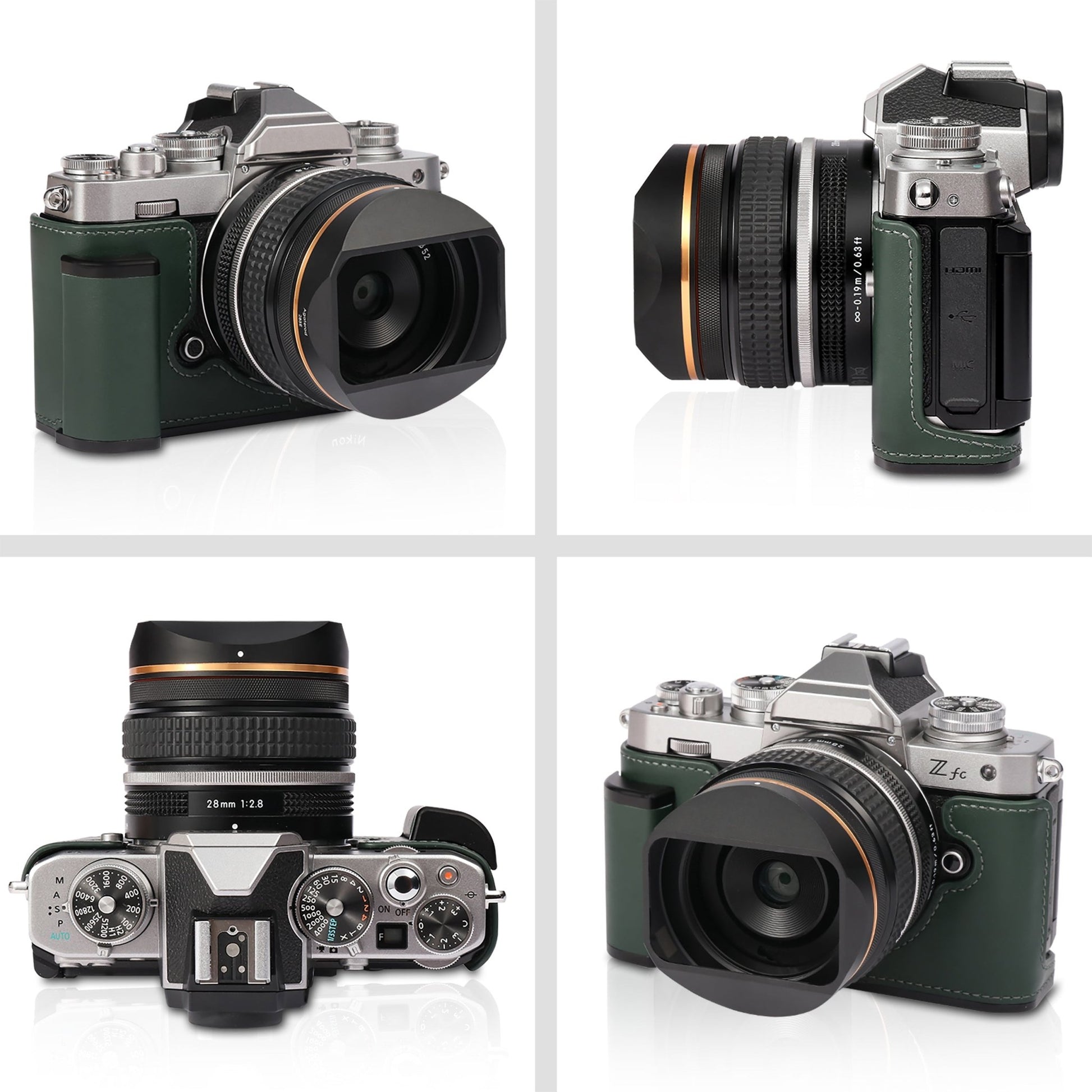 product_nVintage Square Lens Hood for NIKKOR Z 28mm f/2.8 SE / 40mm f/2 (SE) / 40mm f/2 Lens(52mm, Rose Gold)ame - Agaterod